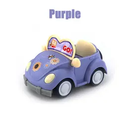 Mini Forest Family Purple Convertible Car Dollhouse Toy Set for Children (Purple - A)