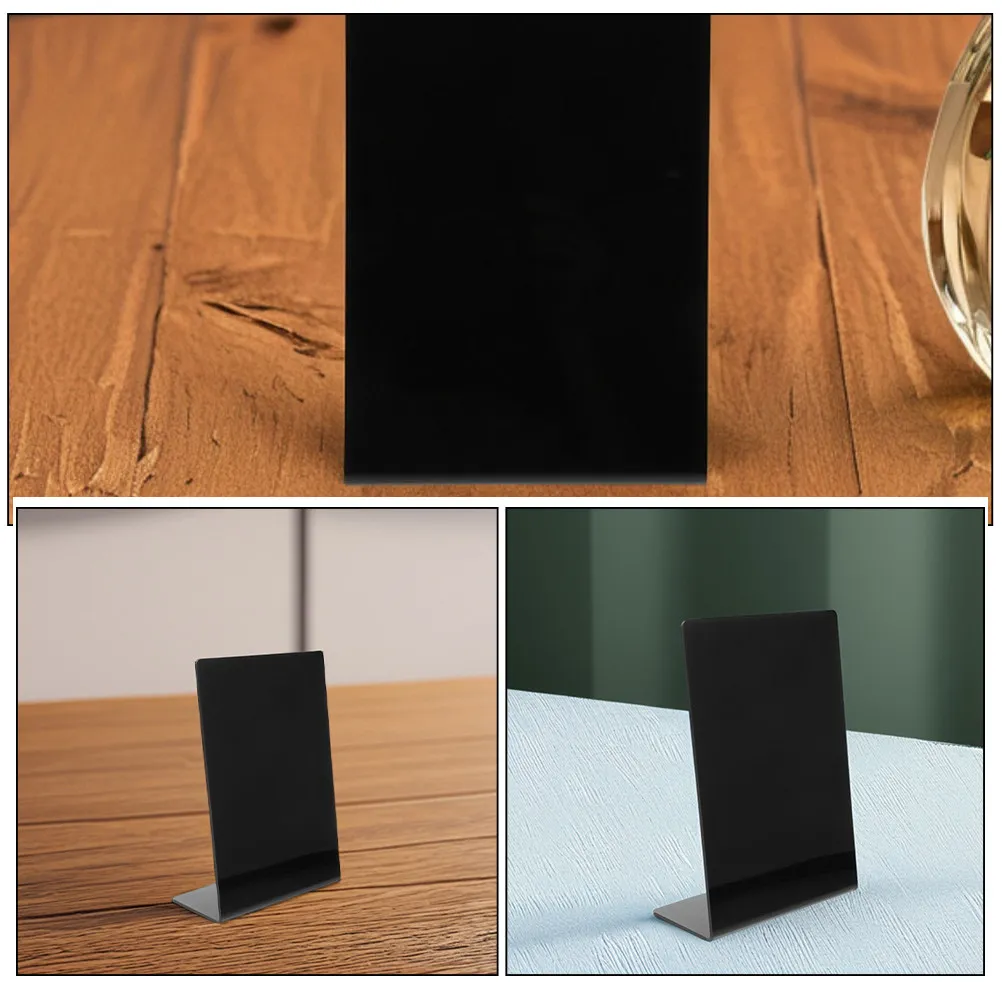 2Pcs 수제 미니 칠판 크리 에이 티브 드로잉 DIY 메뉴 보드 재사용 가능한 탁상용 음식 표지판 파티 뷔페 카페 레스토랑 사용