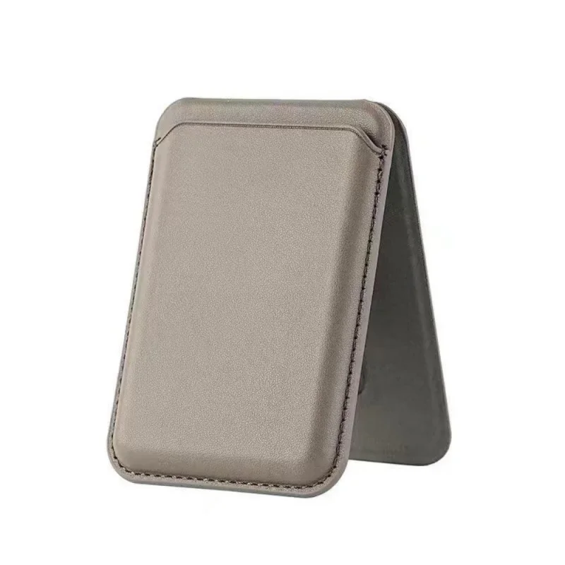 Magnetic Leather Wallet with Hidden Stand and Card Holder