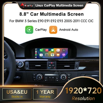 8.8'' Wireless RoadTop CarPlay Android Auto For BMW Series 3 5 E90 E91 E92 E93 E60 E61 CCC CIC System Multimedia Display Screen 1