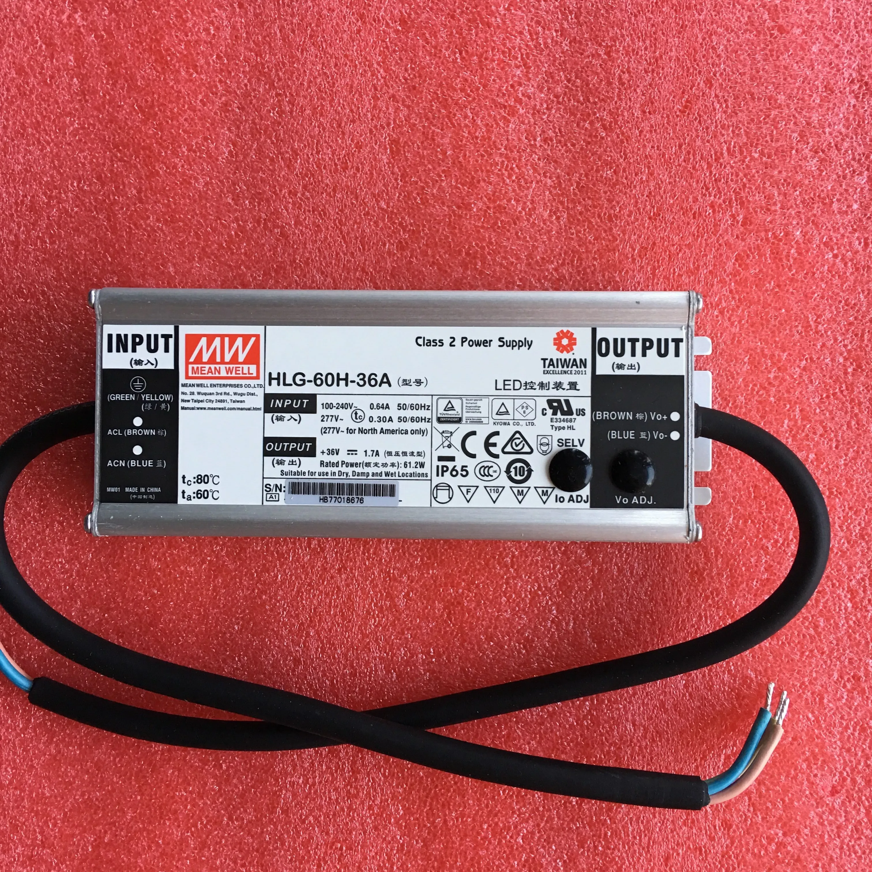 Mean Well HLG-100H-24B 24V DC Tek Çıkışlı Led Sürücü Mean Well HLG-100H-24B 24V DC Tek Çıkışlı Led Sürücü