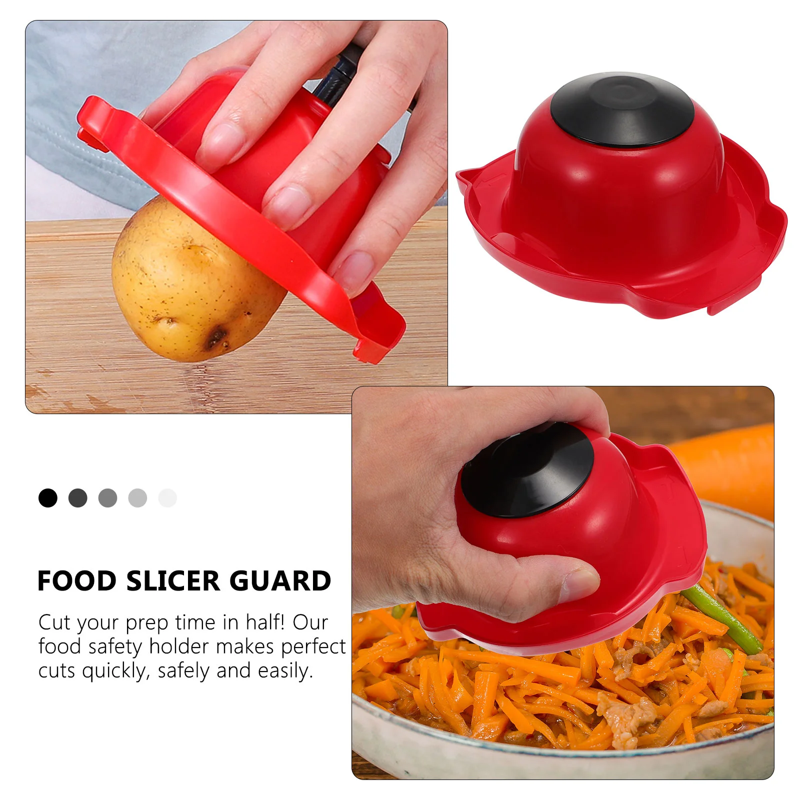Vegetable Slice Guards Holder Safe Grater Safety for Onion Slicer Gaurd Travel