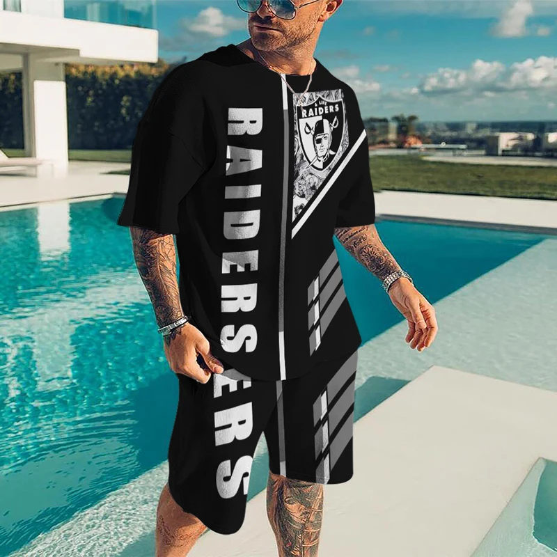 mens lounge wear 2022 Men Tracksuit 2 Piece Set Summer Oversized T Shirt Sets O Neck 3D Printed Fashion Casual Shorts Harajuku Clothes Streetwear mens matching sets Men's Sets