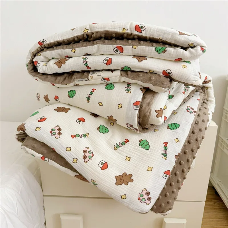 Baby Quilt Pure Cotton Thickened Spring And Autumn Quilt Core Kindergarten Cartoon Baby Boy Girl's Nap 120x150cm