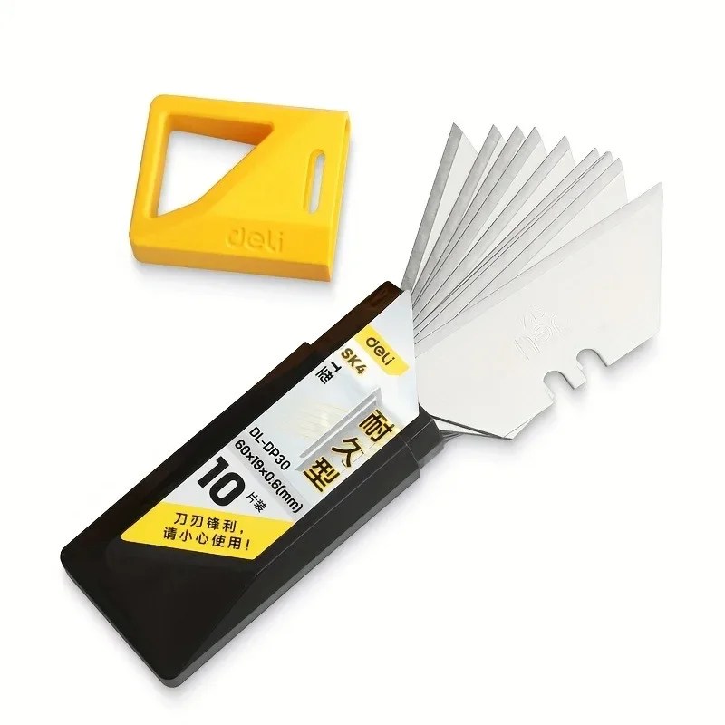 Deli 10pcs Utility Knife Blades SK4 Steel