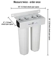 Whole House Water Filter, 4-layer sediment filter 25 to 1 micron, Powerful Up-Flow 2