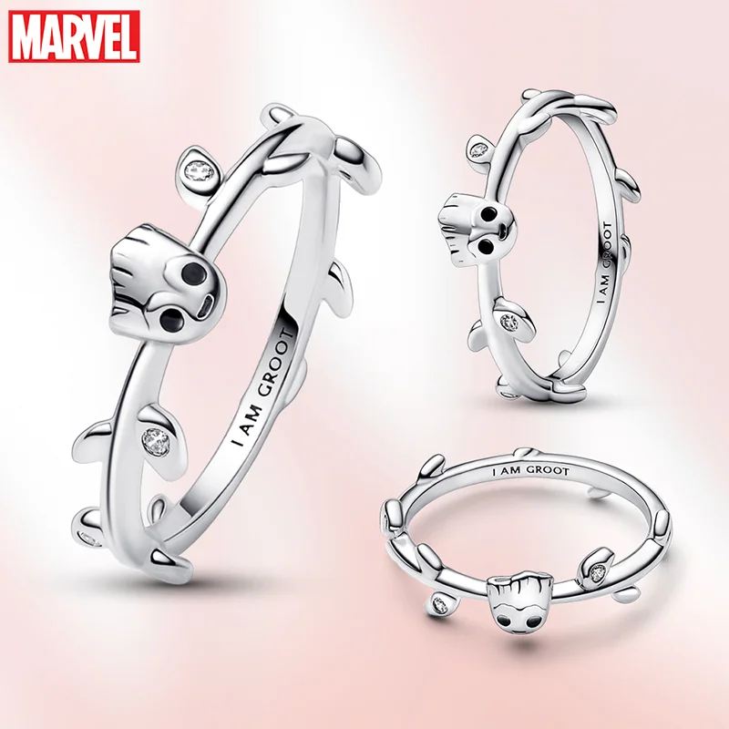 Marvel Avengers Groot Anello In Argento Sterling Guardiani Della Galassia Anello Groot Per Le Donne Anello Moda Anello Gioielli In Argento Regali