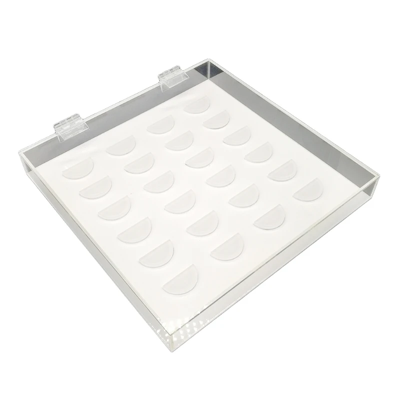 

12 Pairs False Eyelashes Clear Storage Box Transparent Acrylic Display for Case Cosmetic Makeup Eyelash Container Holder R3MF