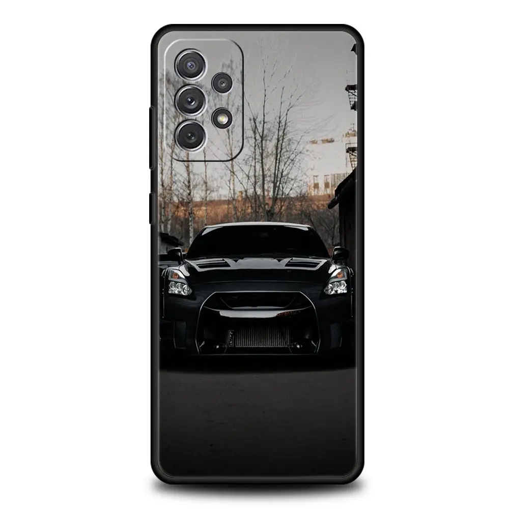 JDM Sport Car Design Phone Case - Blue and Red Duo Tone Cover