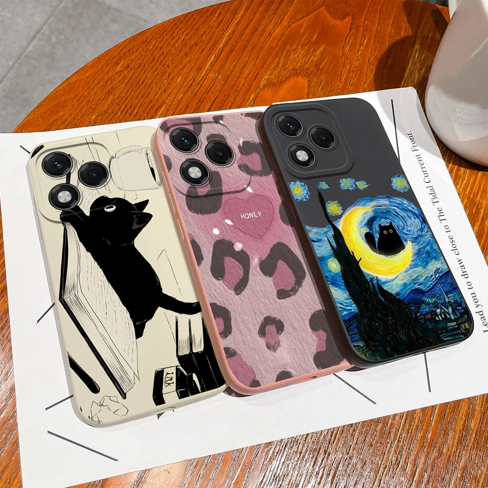 Lovely Flower Star Pattern Liquid Silicone Soft Case - High Quality Back Cover