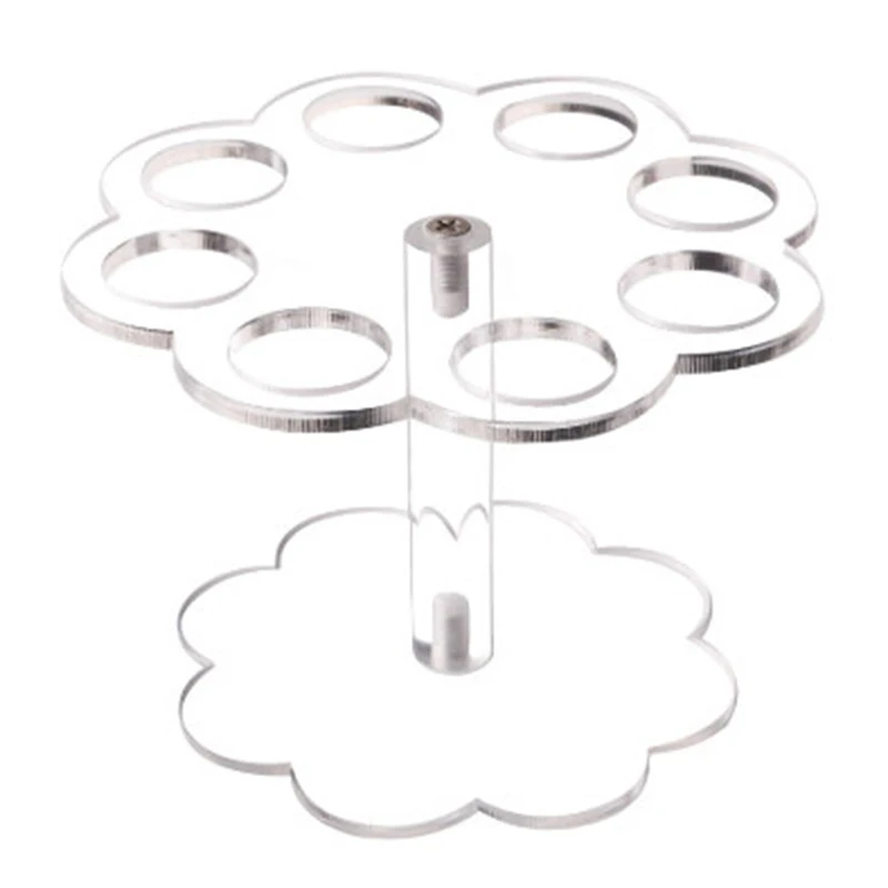 Ice Cream Cone Holder 8 Holes Acrylic Stand 1pcs