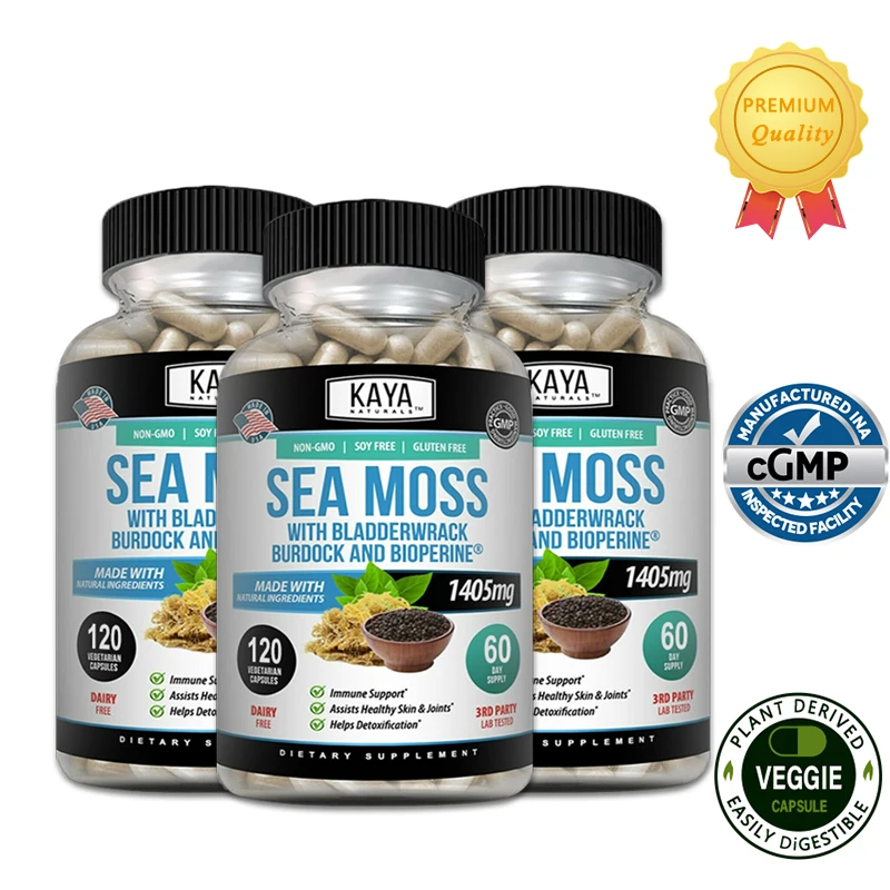 Organic Irish Moss Supplement, Immune Support, Skin, Joint Health, Aids Detoxification
