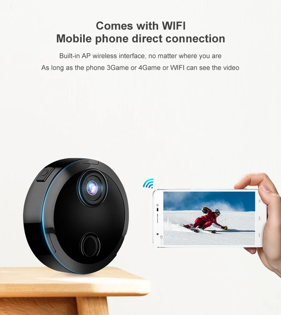 Mini HD 1080P Security Cam Motion Detection Monitoring Surveillance Camera Wifi Night Vision Remote Smart Micro Security Camera 2