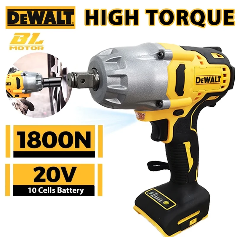 

DEWALT 1/2in High Torque Electric Wrench Brushless Cordless Impact Wrench Decoration Team Power Tools For Dewalt 20V Battery