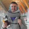 Travel Neck Pillow Memory Foam U-shaped Pillow Flight Soft Pillow Support Neck Pillow Adjustable Soft Noon Break Sleep Pillows 3