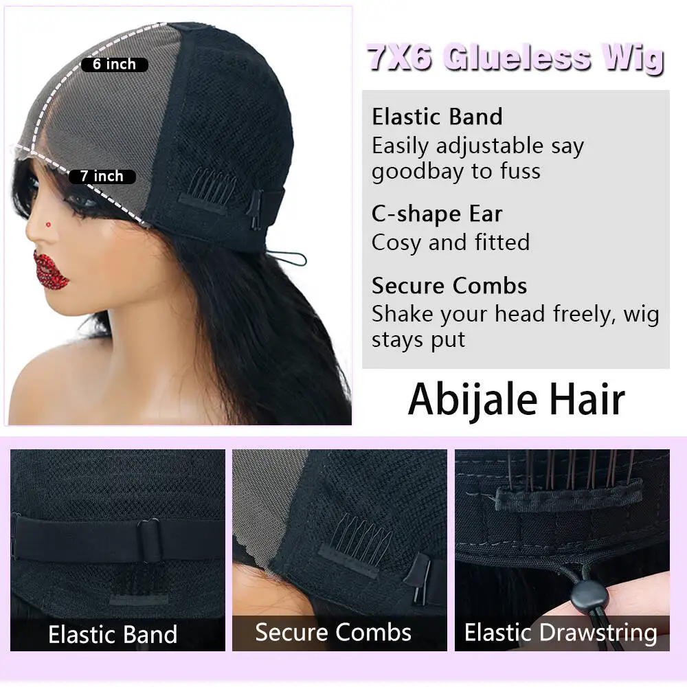 220% Wear To Go Glueless Burmese Curly Human Hair Wigs  7x6 Curly Lace Closure Wig Burmese Human Hair For Women Transparent Lace