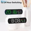Electronic Clock Creative Multifunctional Led Alarm Clock Temperature Jump Second Display Positive And Countdown Bedside Clock 2