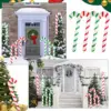 12Pcs Christmas Inflatable Candy Canes Stick Balloons New Year Christmas Holiday Decorations Candy Canes Toy for Outdoor Party 3