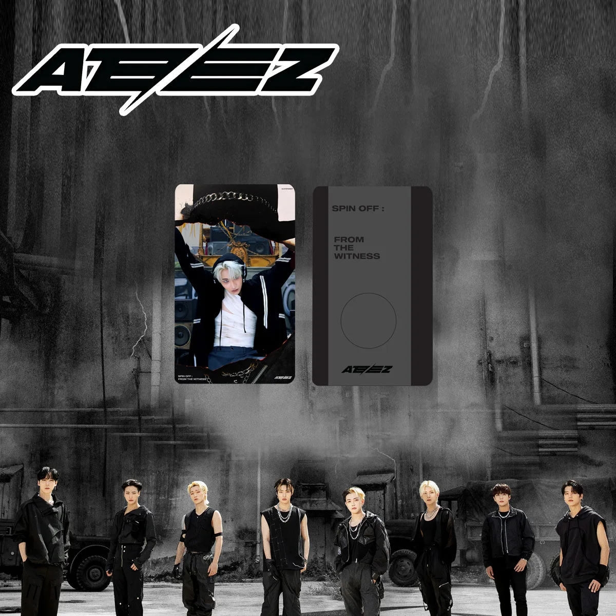 C ATEEZ ``게릴라`` 진 홍중 딩 런하오 주변 동일 컬렉션 스타 카드