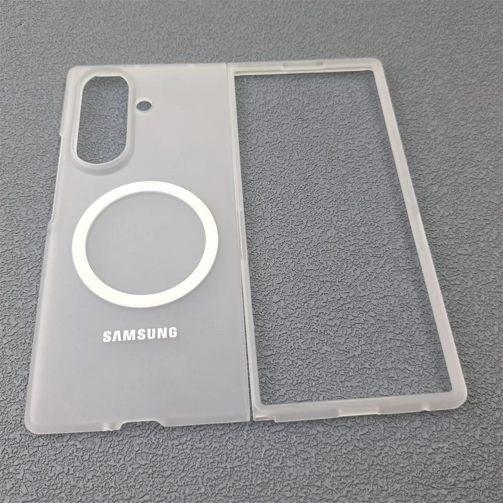 Ultra Thin Transparent Magnetic Back Cover Shockproof Case