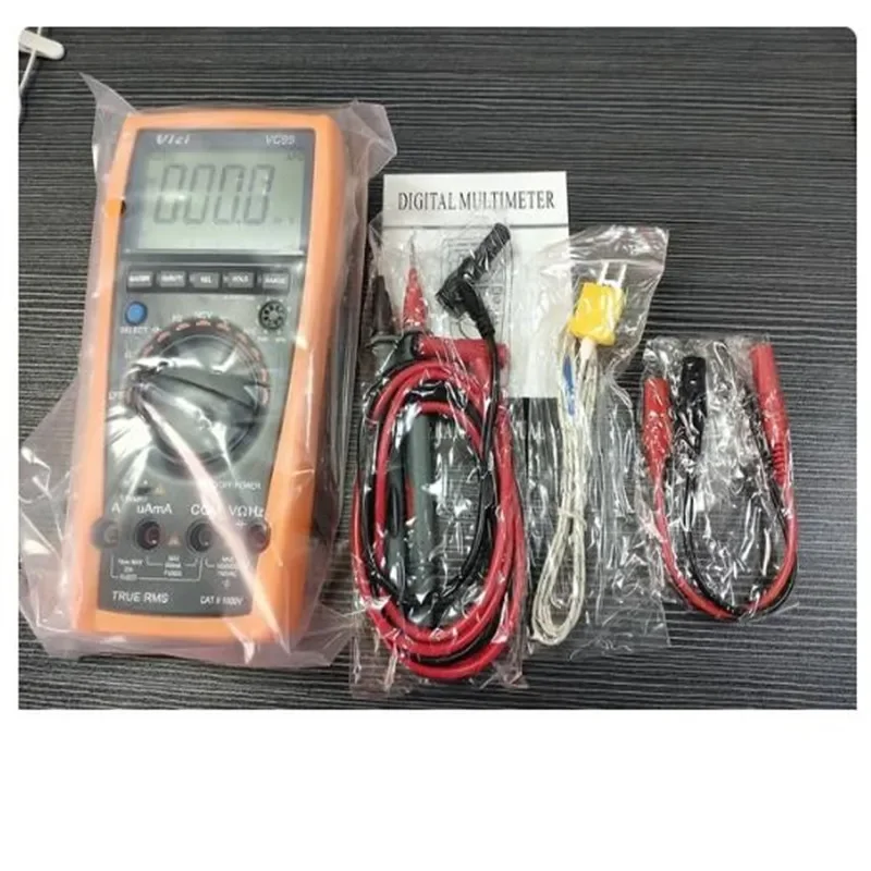 VICI Digital Multimeter VC99 3 6/7 Voltmeter Ammeter Temperature AC DC Volt Amp OHM Capacitance Hz Test Thermocouple Analog Bar images - 6