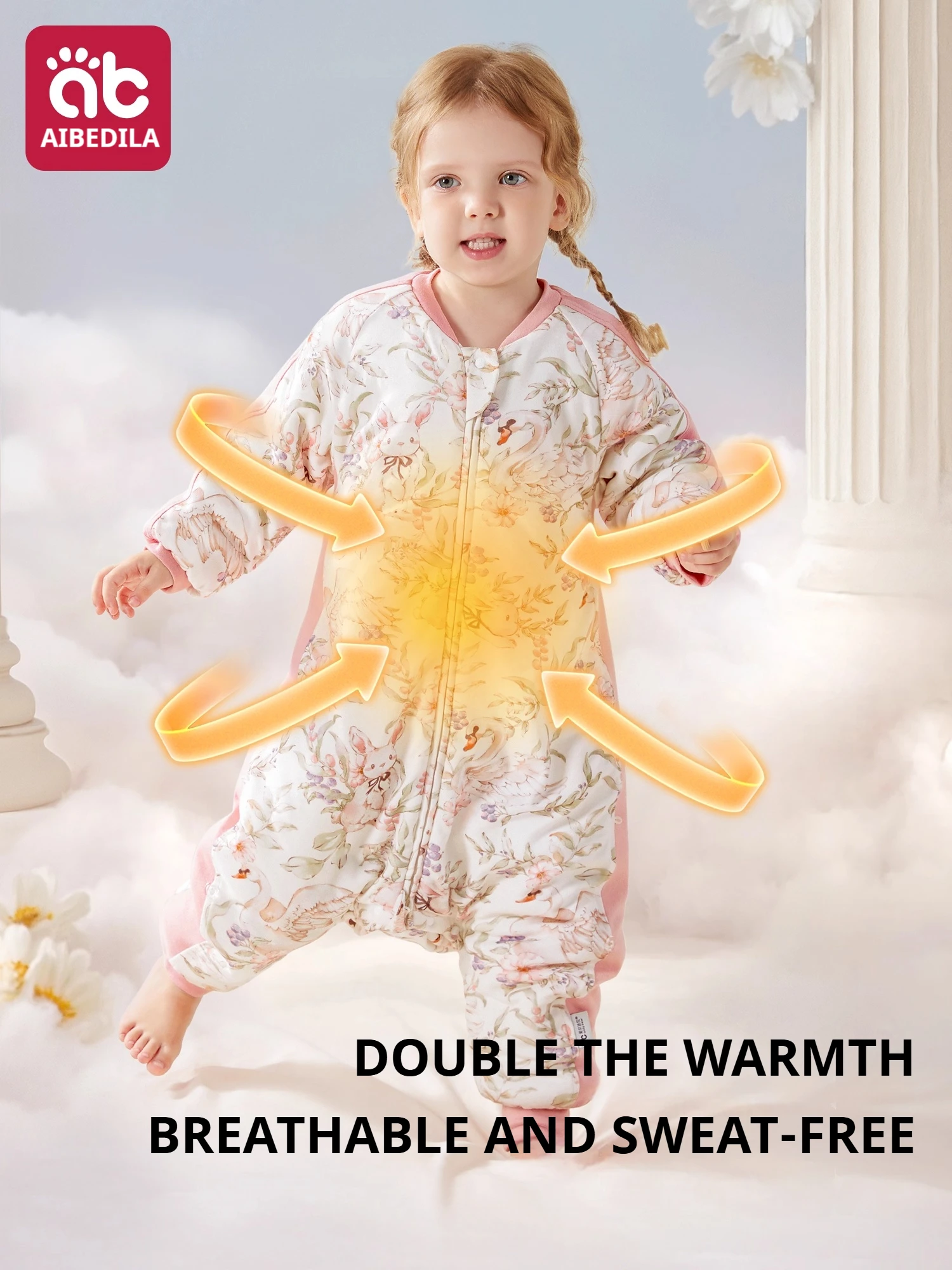 AIBEDILA Baby Sleep Sack Thick Soft Kid's Swaddle Transition Sleeping Bag Warmth Toddlers 6