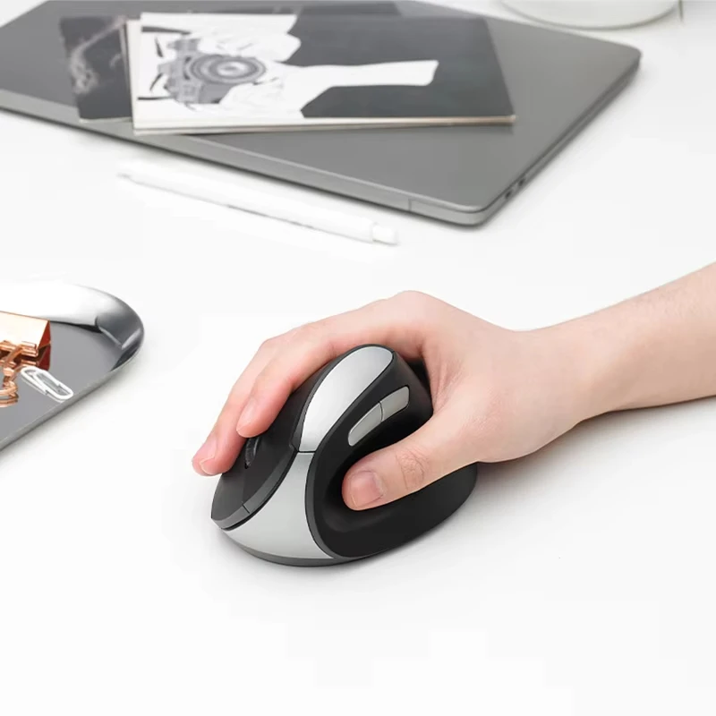 RAPOO MV20 Ergonomic Office Vertical Wireless Silent Mouse 6 Buttons 600/1200/1600 DPI Optical Mice For PC Laptop/Desktop
