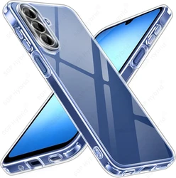 Clear Crystal Shockproof Transparent Phone Case with Camera Protector, Soft TPU Cover for Samsung A27 5G (Transparent)