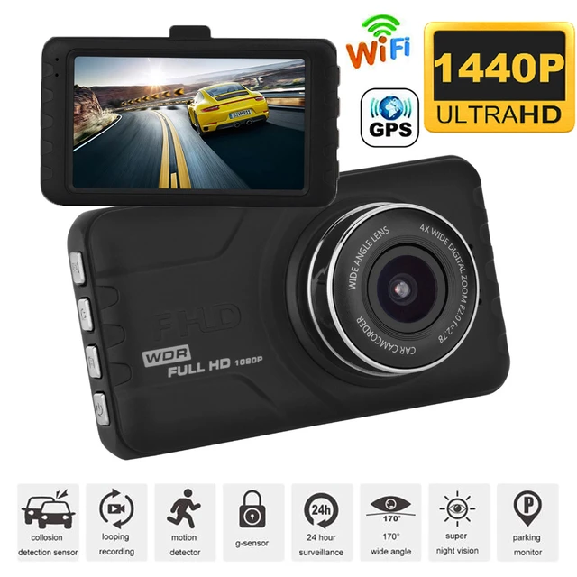 Car Dvr 2k+1080p Wifi Front View Camera Hd Driving Recorder Night