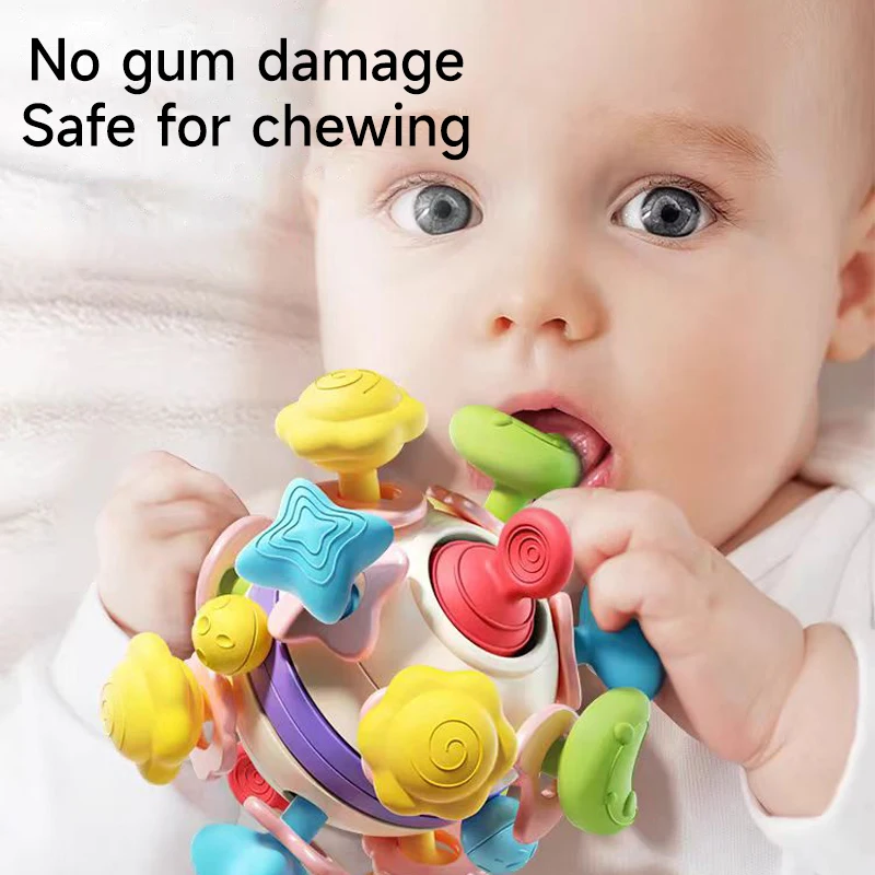 Newborn Busy Grip Ball Toy Montessori Children Early Education Puzzle Sensory Toy for Kids Hand Fine Motor Skills