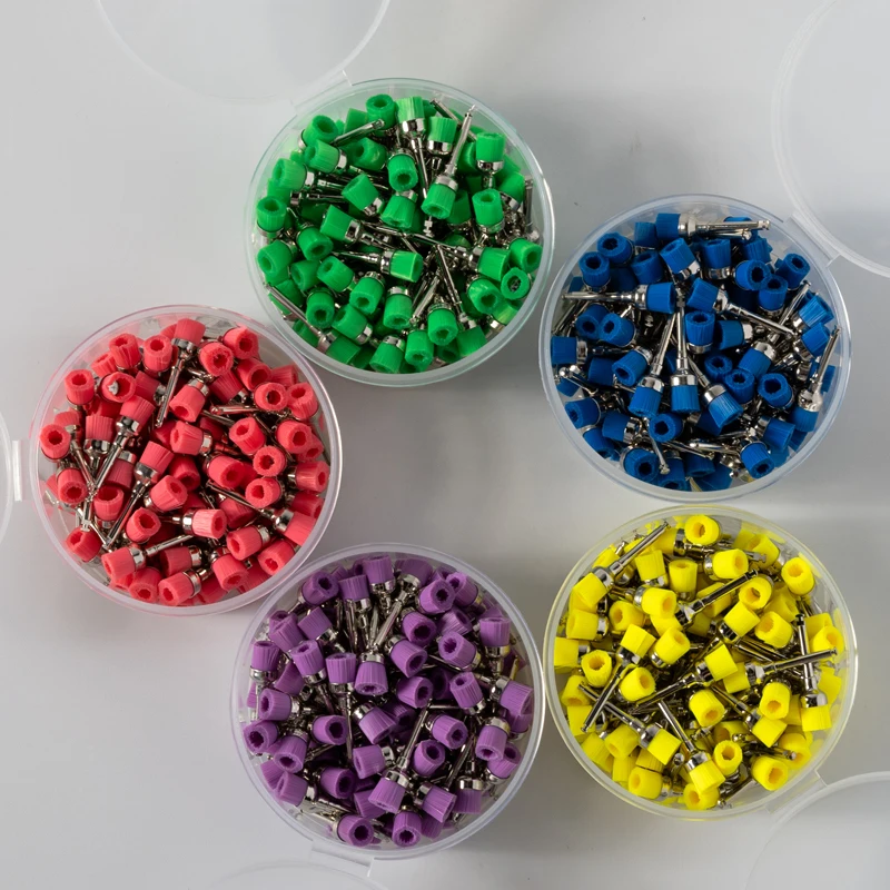 100 Brosses De Polissage Dentaire Prophy - Pour Polisseur, Type Latch, Avec Boîte De Rangement