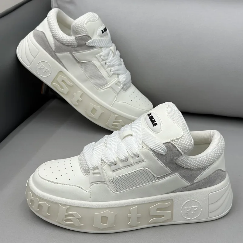 VersatileinsUniqueFashionable Comfortable Casual Shoes Trendy Letter Mens Thick Bottomed Height Increasing Shoes Breathable Rubb