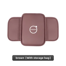 Luxurious Leather Armrest Box Cushion Pad (Brown - C)