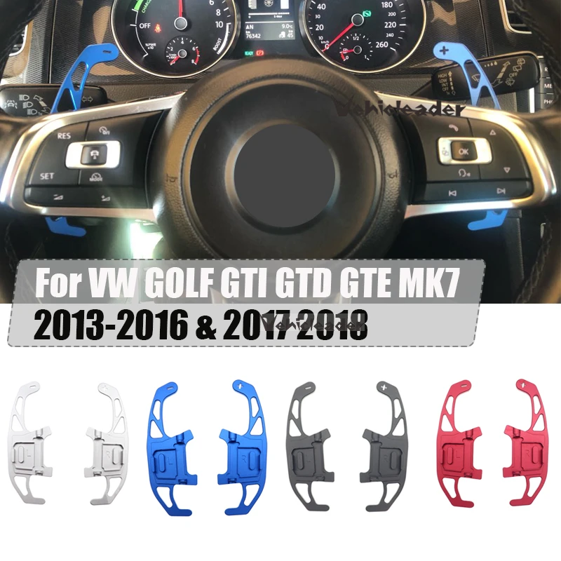 

2 шт., автомобильные переключатели передач на руль для VW GOLF GTI R GTD GTE MK7 7 POLO GTI Scirocco 2014-2019