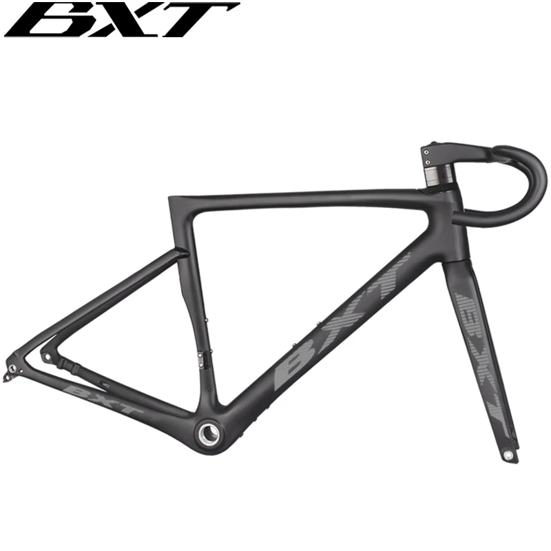 Disc Road Bicycle Carbon Frame Full Internal Cable Line Carbon Disc Road Bike Frame Integrated Handlebar Thru Axle Road Frame