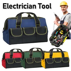 1680D Oxford Cloth Tool Bag Professional Electrician Wrench Waterproof Working Multifunction Organizing Storage Tool Bag