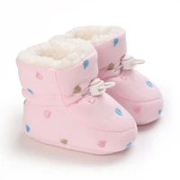 Winter Newborn Baby Cotton Booties Non-Slip Sole Toddler Boys Girls First Walkers Infant Warm Snow Boots 0-18M 4