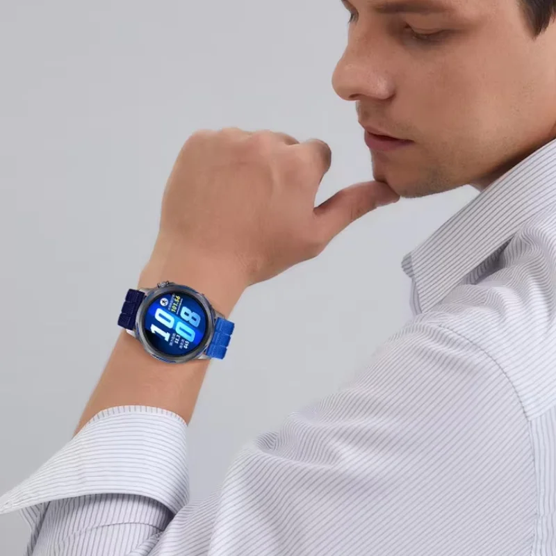 Premium Nylon Sport Band - Durable 22mm Wristband for Smartwatch Enthusiasts
