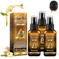 Produits biotine épaississement croissance rapide soins capillaires huiles essentielles Anti perte de cheveux Spray traitement du cuir chevelu pour hommes femmes 1