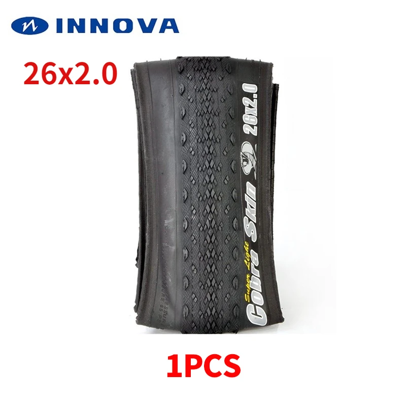 Innova Cobra Pneumatico Per Bicicletta Super Leggero Mtb 26*2.0 60Tpi Pneumatico Pieghevole Resistente Alla Coltellata Pneumatico Da 26 Pollici