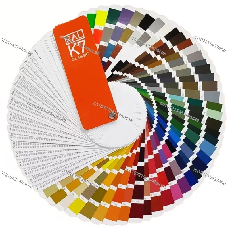 RAL color chart RAL-D8/D2 1825 colors E4/K7/K5 series plastic