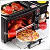 Portable Electric 3-in-1 breakfast machine Multi-functional coffee electric oven toaster 6