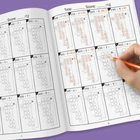 2 books Long Division Practice 2-digit Multiplication Worksheet Mathematical Operation Calculation Homework Workbook for student 2