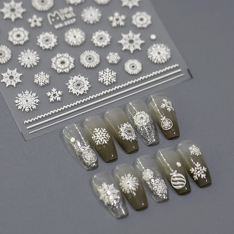 

[Meow.Sensei] Relief Nail Sticker Ins Style Frosted Thin Transparent Adhesive Nail Stickers Miisha Nail Joint-Name Series
