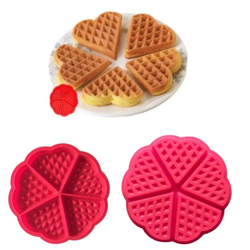 Stampo Per Waffle In Silicone Fai-Da-Te Utensili Da Cucina Antiaderenti Stampi Per Torte Per Forno Set Da Forno Ad Alta Temperatura Utensili Da Forno 