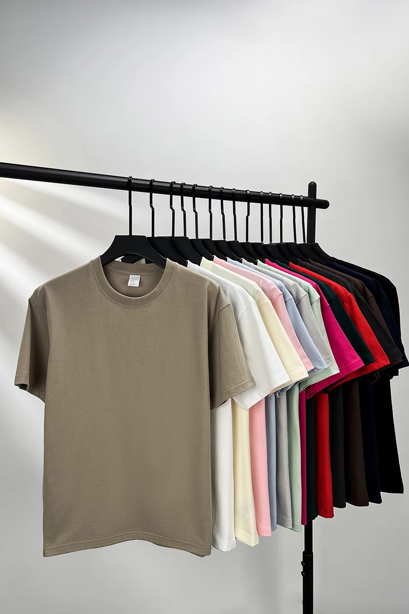 High quality 100% cotton short sleeve men's T-shirt summer 6