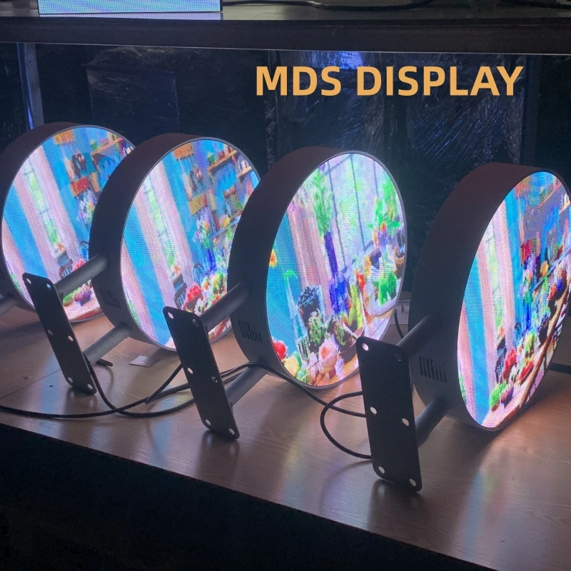 Mds P2.5 0.5M Logo Esterno Display A Led Impermeabile Controllo Wireless A Colori Segno Creativo Rotondo Display A Led Insegna Circolare