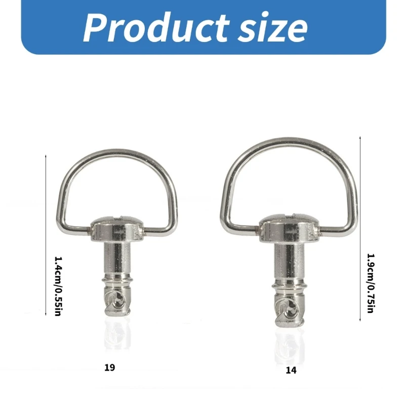 14mm/19mm Universally Quick Release Race Fairing Fasteners D-Rings 1/4 Turn Rivet Motorcycle Racings Bolts Screws