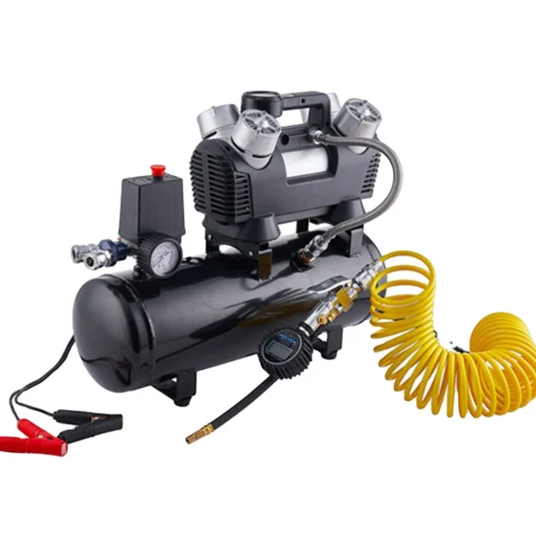 

Heavy Duty 4 Cylinders ,12V DC Portable Air Compressor Pump, Tire Inflator