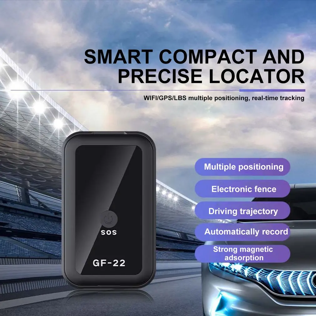 GF-22 GPS Tracker Multifunctional Tracking Anti-lost Anti-theft Alarm GPS Tracker Positioning Real Time Vehicle Truck